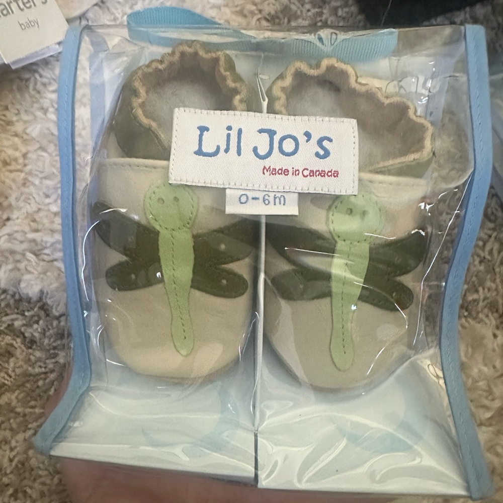 Lil Jo’s Baby Walker Shoes - Green 0-6 months brand new never used